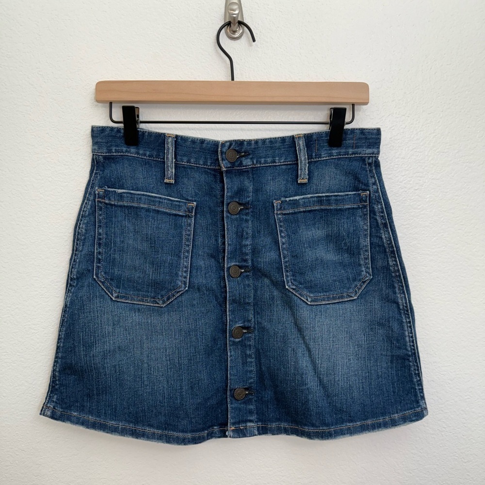 Ralph Lauren Denim & Supply Tilden Button Front Skirt Size 27